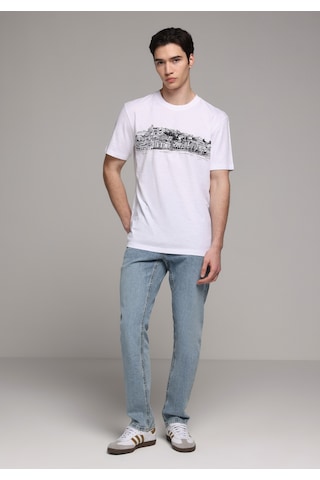 Colin's Colins Regular Fit Yuvarlak Yaka Düz Erkek Beyaz Kısa Kol Tişört Cl1079362 Q1.v2 Wht