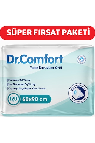 Dr.Comfort 60 x 90 CM Yatak Koruyucu Örtü 30'lu x 4 120 Adet