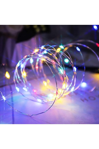 Rgb Mikro Peri Ledli Pilli Renkli Led Işık Renkli Pilli Işık 5 Metre Renkli Pilli Işık Renkli Yılbaşı Ağacı Işığı Renkli Noel Ağacı Işığı