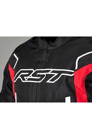 Rst Pilot Evo Mevsimlik Motosiklet Ceketi Siyah Beyaz Kırmızı