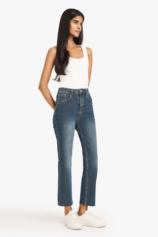 Defacto Crop Flare Fit Düşük Bel Bilek Boy Jean Yıkamalı Pantolon G2217ax25wnnm35 Mavi-nm35