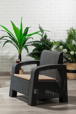 Olimpos 1+1+s Balkon&teras Bahçe Mobilyası / Antrasit