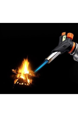 1300 Derece Profesyonel Pürmüz Çakmak WS-509C 3 Adet Flash Gaz Siyah