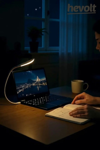 Dokunmatik Usb Led Çalışma Kitap Okuma Işığı Pc Laptop Gece Lambası 3 Seviye Işık Beyaz Çok Renkli
