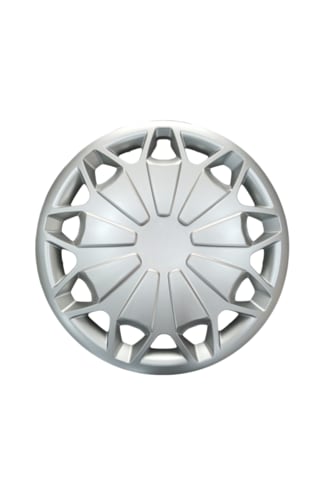 Ford Transit 16 Inç Jant Kapağı 4'lü Set Gümüş + 4 Amblem + 8 Cırt Kelepçe