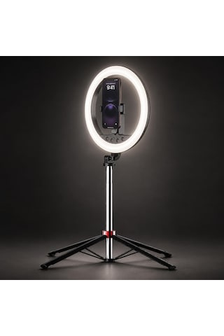 10 İnç Ring Light 2.1 M Tripod Bluetooth Kumandalı Type-c Np-l15