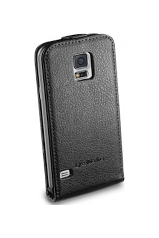 Cellular Line Galaxy S5 İle Uyumlu Flap Essential Deri Kılıf Siyah Flapessengals5bk