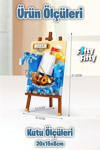 Loz Creative Serisi Gemi Tablosu 592 Parça Oyuncak Yapım Seti Fflz-1280