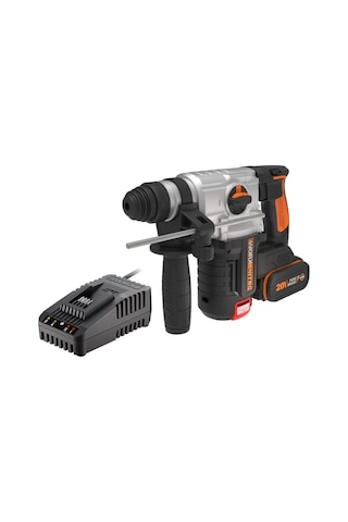 Worx WX380.9C 20Volt 2.0Ah. 2.2J Li-ion Tek Akülü Şarjlı Profesyonel Sds-Plus Pnömatik Kırıcı/Delici