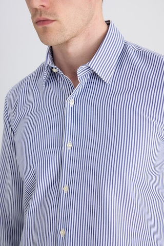 Twn Slim Fit Saks Mavi Çizgili Gömlek 5ef02hd04282m 750