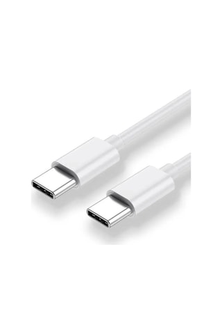 Type-c Şarj Kablosu Çift Taraflı Type-c To Type-c Hızlı Şarj Kablosu İki Ucu Type-c Kablo 1 Metre