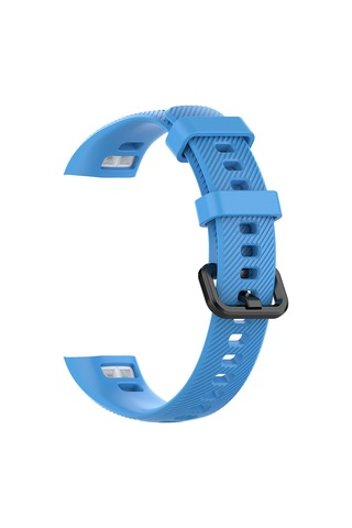 Hangfox Huawei Honor Band 4/5 İçin Silikon Su Geçirmez Değiştirilebilir Kordon - Mavi Çok Renkli