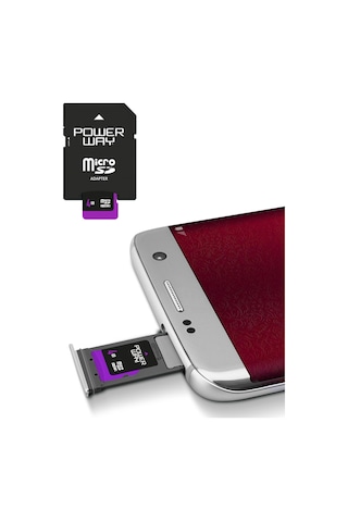 Powerway 4 GB MicroSDHC Hafıza Kartı + Adaptör