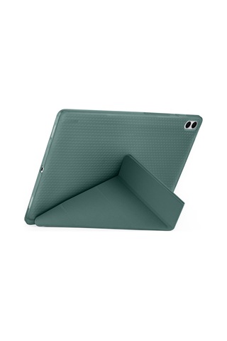 Galaxy Uyumlu Tab S11 Ultra Kılıf Frm Tri Folding Kalem Bölmeli Standlı Kılıf - Lacivert Kapaklı Kılıf