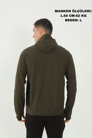 Camp Scoutland Camp265 Outdoor Tactical Su İticili Erkek Fermuarlı Taktik Sweatshirt Haki