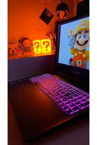 Mario Dekoratif Kutu Lamba Gaming Dekor Gamer Hediye Çok Renkli