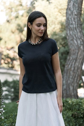 Bohemai Suva Kısa Kol Siyah T-shirt SIYAH