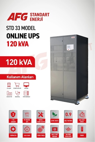 120 Kva Trifaze Online Ups Std 33 Model Kesintisiz Güç Kaynağı