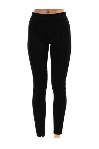 Momslab Incelme Etkili Siyah Kışlık Toparlayıcı Şardonlu Yüksek Bel Örme Çelik Taytsiyahxl Siyah