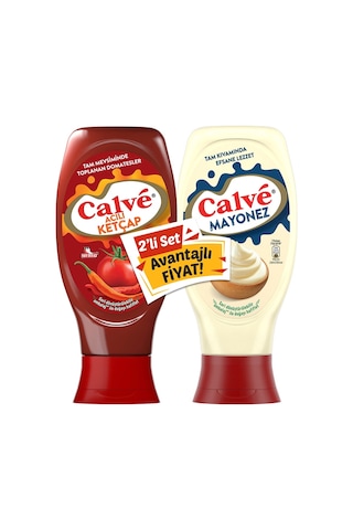 Calve Acılı Ketçap 430 G + Mayonez 380 G