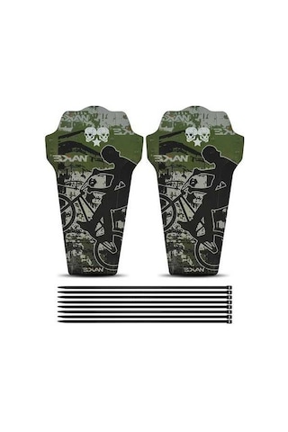 Pazly Takım Seti Renkli Ön Ve Arka Bisiklet Çamur Lastiği Koruması Hc 1 Çok Renkli Çok Renkli