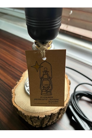 Endüstriyel Borulu Rustic Vintage Steampunk Tarz Masa Lambası