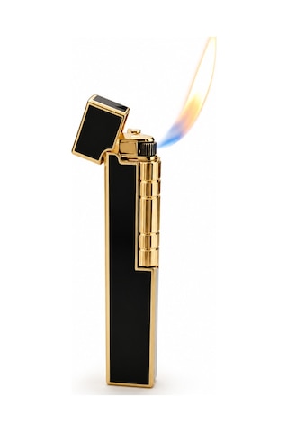 Vindiesel Siyah Gold Slim Soft Flame Metal Çakmak Tr10008