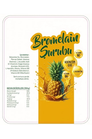 Formzen Bromelain Ananas İçeren Detox Şurubu 250 Ml