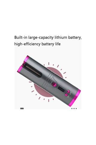 Sones Taşınabilir Usb Şarjlı Kablosuz Bukle Makinesi Lazy Otomatik Bukle Çubuğu Patentli Gri