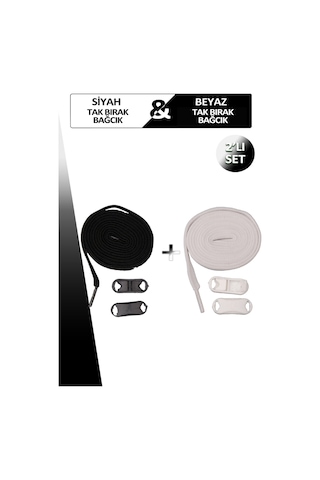 Tak Bırak Bağcık Akıllı Esnek Ayakkabı Bağcığı