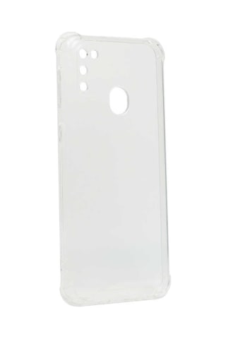 Mobilteam Galaxy Uyumlu M21 Kılıf Kamera Korumalı Nitro Anti Shock Silikon - Renksiz Renksiz