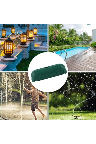 Kosona Su Geçirmez Elektrik Kablosu Koruma Kutusu - 2 Adet Yeşil, Ip44 Dayanıklı Pp Malzeme