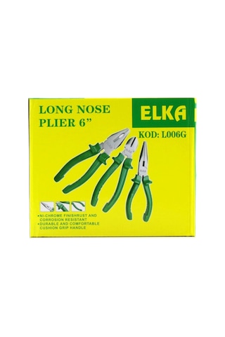 Elka Kod-l006g Saplı 160mm 6'' Yeşil Kargaburnu - 12'li Paket Diğer