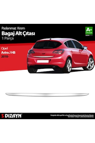 Opel Astra J Hb Formlu Krom Bagaj Alt Çıtası 2010 Üzeri P. Çelik N11.6163