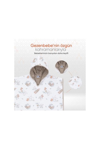 Gezenbebe Hero Desenli Müslin & Havlu Bebek Çocuk Pançosu Teddy Genel