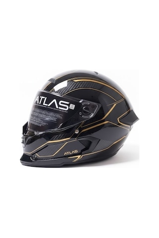 Ruroc Atlas 3.0 Carbonized Titan Xxl Kapalı Motorsiklet Kaskı Siyah