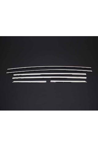 Peugeot 2008 Uyumlu 2020 Ve Üzeri Krom Cam Çıtası 6 Parça Paslanmaz Çelik