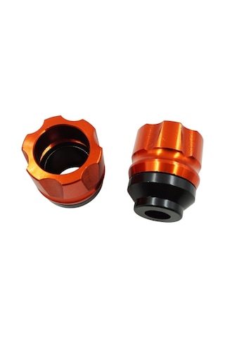 Cbtx Global 2 Çift Motosiklet Modifiye Aksesuarları Düşme Önleyici Fincan Cnc Çarpışma Önleyici Ön Çatal Bardak Turuncu