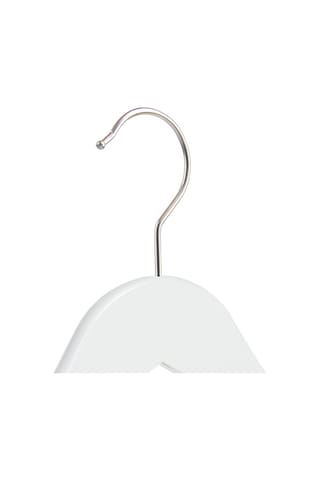 Nyn Ahşap Askı Şık Mandallı Gömlek Etek Askısı Beyaz Renk 4 Adet