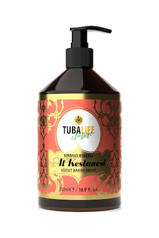 Tubalife Kırmızı Biberli At Kestanesi Vücut Bakım Jeli 500 ML