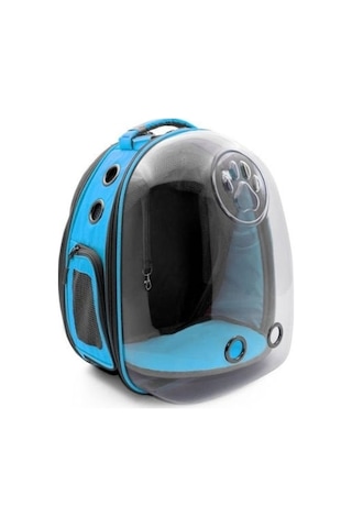 Cattie Fileli Kedi ve Küçük Irk Köpek Taşıma Sırt Çantası Mavi 25 x 60 x 40 CM
