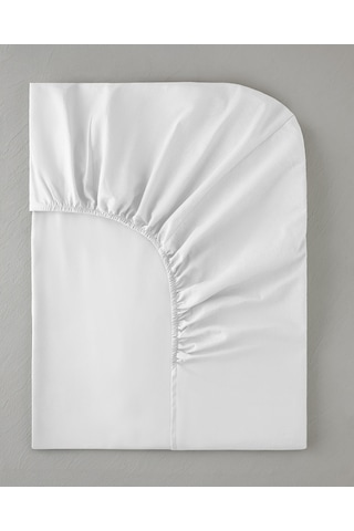 English Home Novella Premium Soft Cotton King Size Lastikli Çarşaf 180x200 Cm Beyaz Beyaz