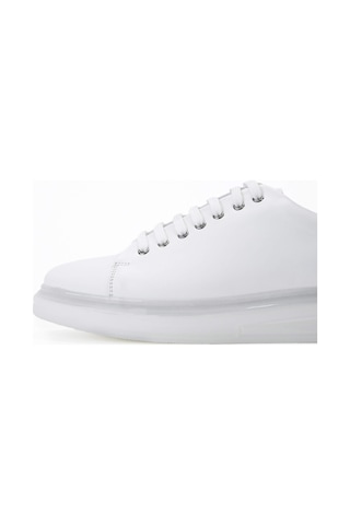 Tamer Tanca Erkek Hakiki Deri Beyaz Sneakers & Spor Ayakkabı 698 1089-5 Erk Ayk Sk23/24 Beyaz