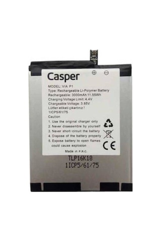Casper Via P1 Batarya   3000 mAh