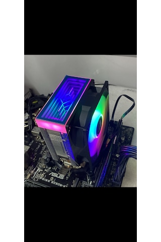 G20 İntel Ve Amd Uyumlu Cpu Soğutucu Rgb Fanlı 2 Bakır Borulu