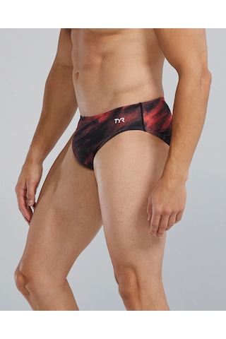 Tyr Durafast Elite Erkek Brief Mayo - Soren Siyah - Kırmızı