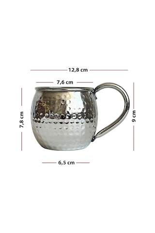 Shark Anatolia Luna Petekli Bakır Kupa Bardak Mug Nikel Kaplama Çok Renkli