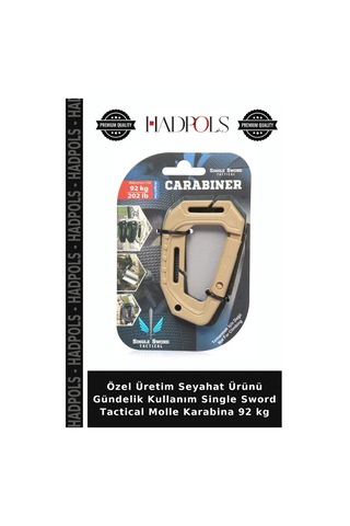Özel Üretim Seyahat Ürünü Gündelik Kullanım Single Sword Tactical Molle Karabina 92 Kg
