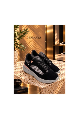 Derikaya Kadın Rahat Günlük Sneaker Ayakkabı siyah