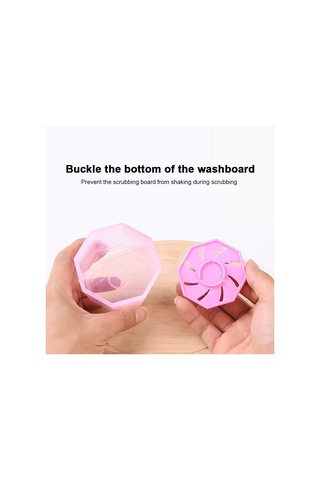 Vkemall "pembe Silikon Fırça Temizleme Kutusu - Hızlı Kurutma Ve Şekil Koruma"